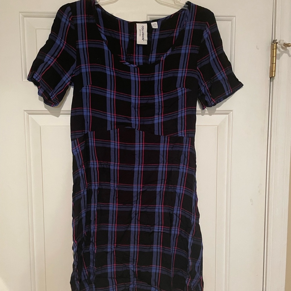 Plaid ASOS dress